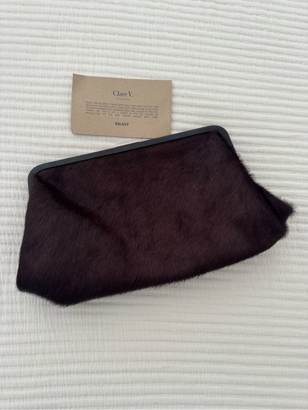 Clare V. fold over clutch